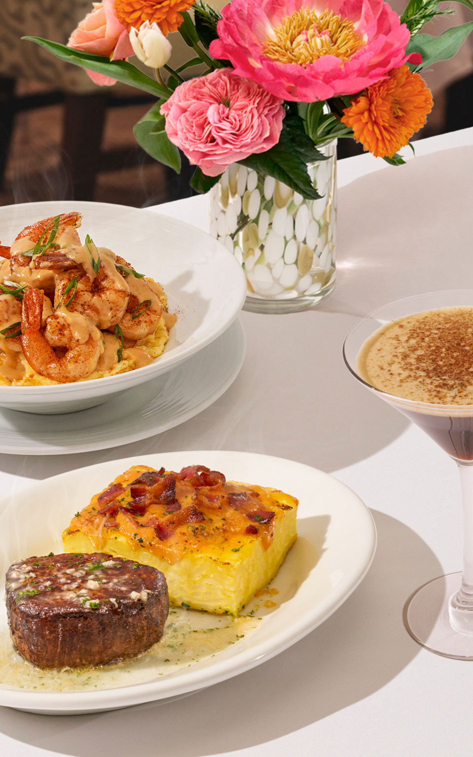 Ruth's Chris Mother's Day brunch options, starting at 45 dollars. 