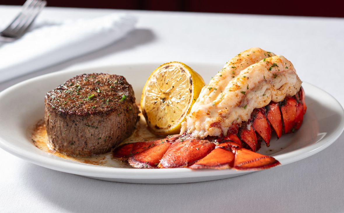 Ruth's Chris 8 oz Center-Cut Filet and Jumbo Lobster Tail,