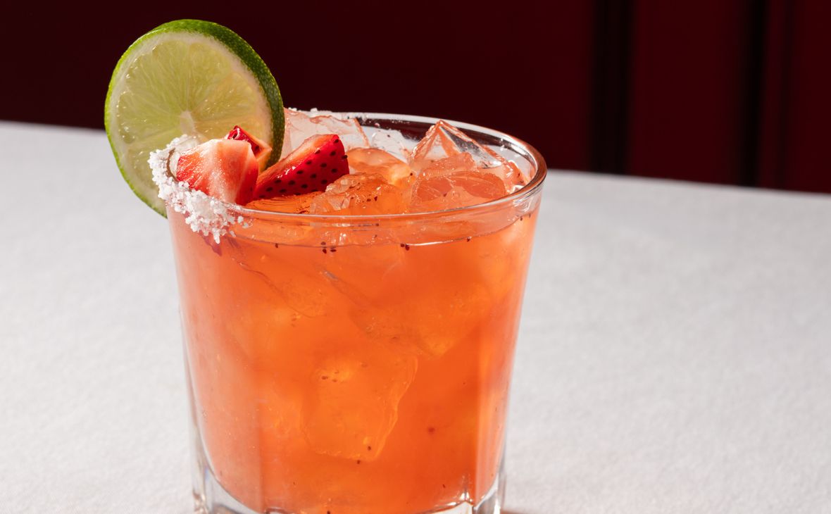Ruth's Chris Spicy Strawberry Margarita.