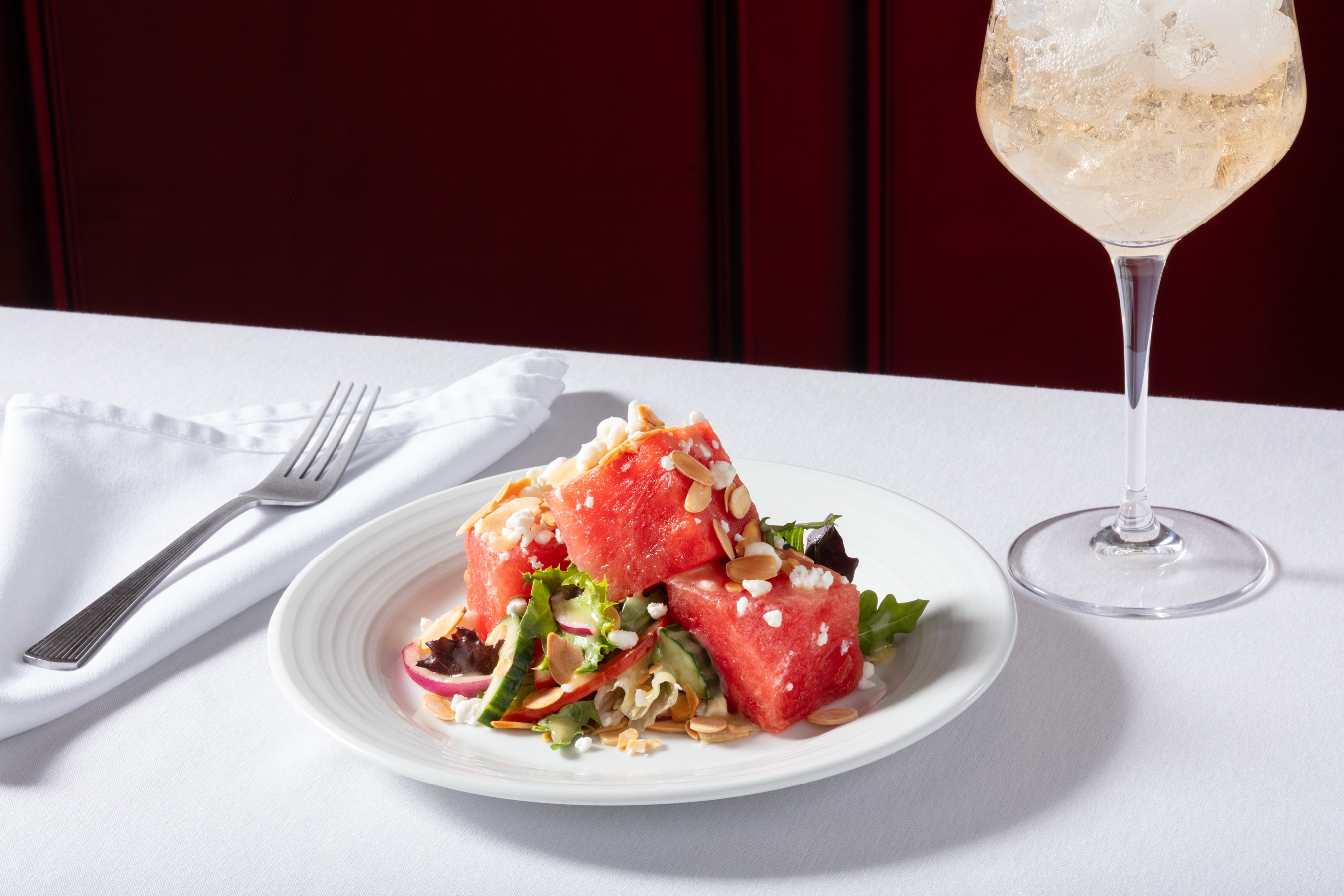 Ruth's Chris Tastemaker Dinner Moët & Chandon Watermelon Salad.