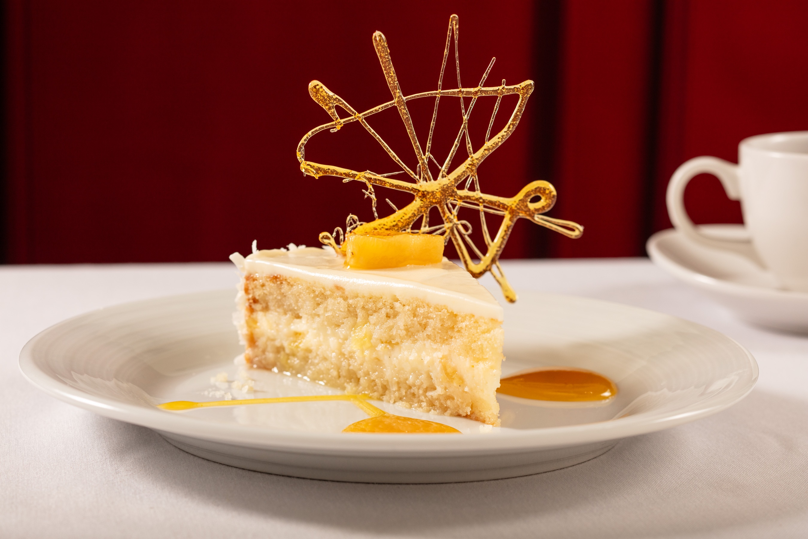Ruth's Chris Tastemaker Dinner Moët & Chandon Dessert  - COCONUT PINEAPPLE CAKE