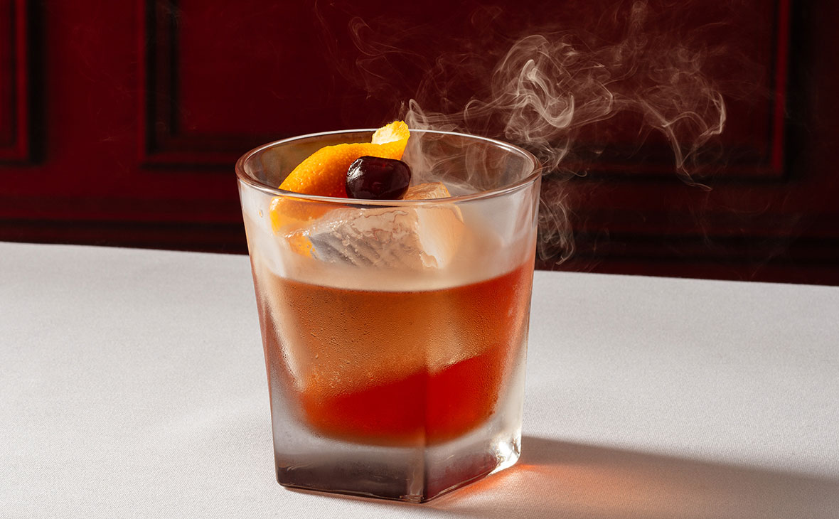 Ruth's Chris Smoke Fire Old Fashioned
