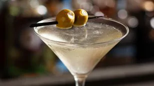 Dirty Goose Martini